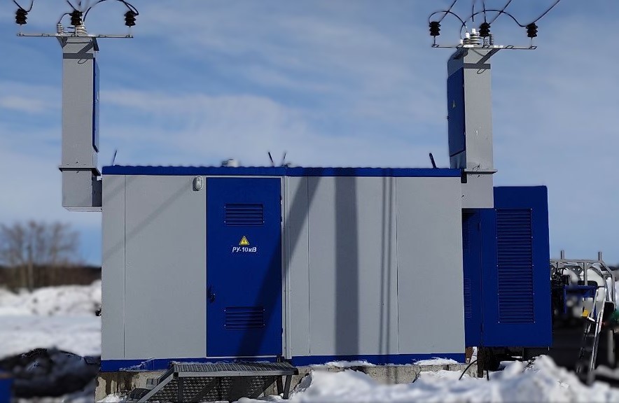 Комплектная двухтрансформаторная подстанция наружной установки